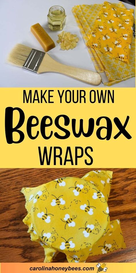 How to Make Beeswax Wraps Beeswax Recipes, Diy Beeswax Wrap, Bees Wax Wraps, Beeswax Wrap, Bees Wrap, Wax Wraps, Beeswax Wraps, Beeswax Food Wrap, Zero Waste Kitchen