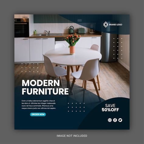 Vector Furniture, Furniture Promotion, Inmobiliaria Ideas, Real Estate Marketing Design, Real Estates Design, Social Media Design Inspiration, Graphic Design Tips, Social Media Banner, Instagram Design