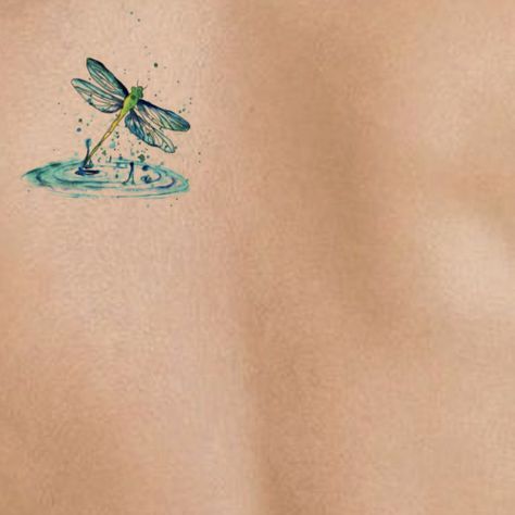 Charmed Tattoos, Watercolor Dragonfly Tattoo, Tattoo Dragonfly, Dragonfly Watercolor, Tattoo Bunt, Small Dragonfly Tattoo, Dragonfly Tattoo Design, Trending Tattoos, Skin Tattoo