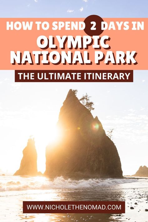 How to spend 2 days in Olympic National Park! Although you could spend a week exploring everything the park has to offer, you can see a lot of must-see attractions in 2 days in Olympic National Park. This guide has everything you need to create the perfect Olympic National Park 2-day itinerary, including the best things to do like Hurricane Ridge, Rialto Beach, Hoh Rainforest, Marymere Falls, and more! Washington Road Trip, Rialto Beach, Washington Hikes, Washington Travel, Cascade National Park, Washington Elopement, Places To Elope, Hiking Photography, North Cascades National Park