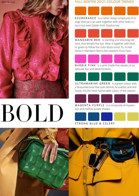 And here it is - the list of #fallwinter #colourtrends Well, at least a few of the most dazzling #colortrends Visit Brunette from Wall Street to find out what other #colours are #instyle this season Winter Moodboard, Fall Color Trend, Fashion 2025, Top Trending Shoes, Fall Winter Fashion Trends, Color Forecasting, Fall Winter Trends, Color Combinations For Clothes, Color Trends Fashion