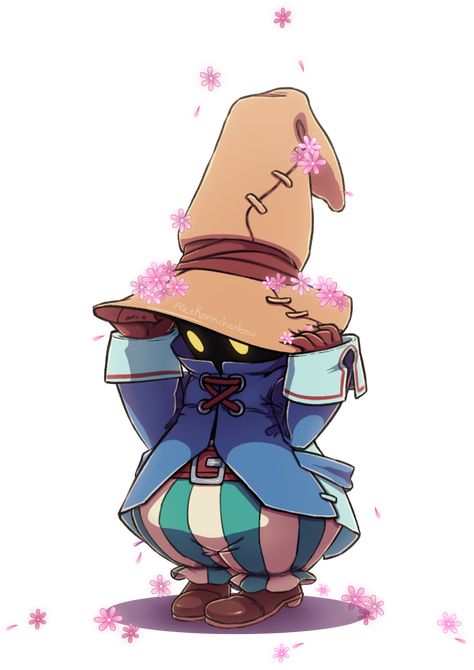 Ff9 Tattoo, Vivi Final Fantasy Art, Ff9 Vivi, Final Fantasy Drawing, Final Fantasy Chibi, Vivi Ff9, Final Fantasy Fanart, Final Fantasy Black Mage, Sketches Cool