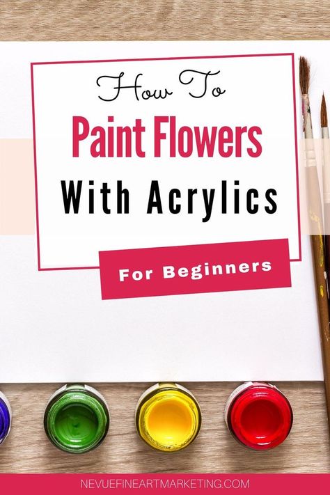 How To Paint Flowers With Acrylics For Beginners - Are you interested in learning how to paint flowers with acrylics? Enjoy the 3 how to paint flowers with acrylics videos for beginners below that will get you painting beautiful flowers in no time. #paintflowers #howtopaint #paintingforbeginners How To Paint Flowers On Wood, How To Paint Simple Flowers, How To Paint Flowers Acrylic, How To Paint Flowers Acrylic Easy, Learn To Paint With Acrylics, Acrylics For Beginners, How To Paint Flowers, Profitable Crafts, Eras Outfits