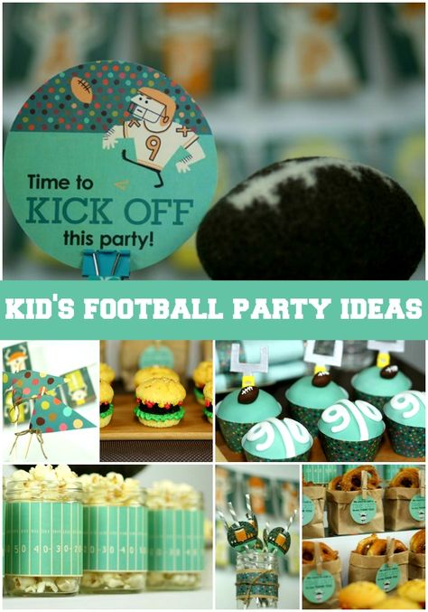 Kids Football Party Ideas - http://kidsactivitiesblog.com/47275/kids-football-party-ideas Birthday Activities For Kids, Kids Football Party, Kids Football Parties, Football Printables, Football Party Ideas, Football Birthday Party, Student Christmas Gifts, Mom Needs, Birthday Activities