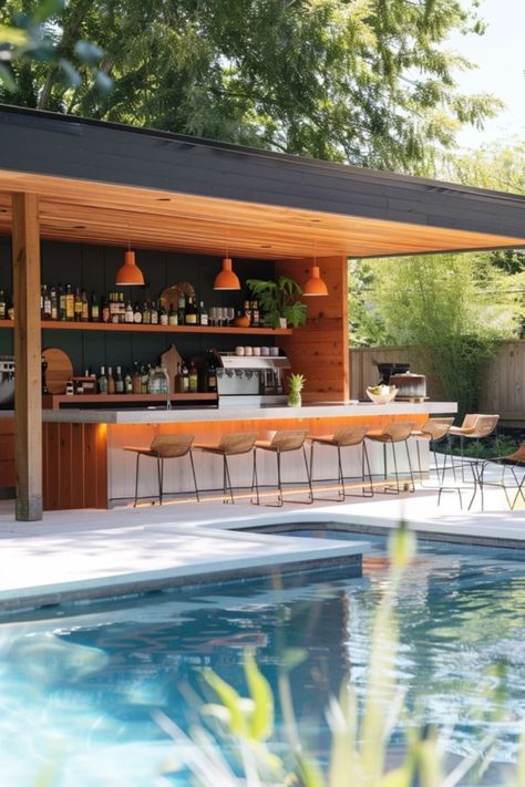 Explore fun and creative above ground pool bar ideas to elevate your summer backyard entertainment. Perfect for sipping cocktails and enjoying sunny days! Bar Near Pool, Above Ground Pool Bar Ideas, Above Ground Pool Bar, Poolside Bar Ideas, Pool Bar Ideas, Home Bar Setup, Spanish Garden, Poolside Bar, Bar Inspiration