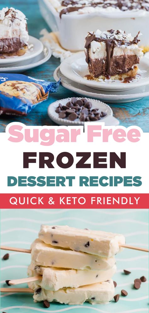 Discover a world of frozen dessert delights with these easy and healthy recipes! From make-ahead frozen desserts to keto-friendly options, satisfy your sweet cravings without guilt. Indulge in clean eating and enjoy a variety of delicious and refreshing frozen treats. Try these easy keto frozen dessert recipes for a guilt-free and tasty way to cool down. Get ready to delight your taste buds with these irresistible, clean eating healthy frozen desserts! Low Carb Frozen Desserts, Keto Frozen Desserts, Healthy Frozen Desserts, Healthy Frozen Treats, Frozen Dessert Recipes, Recipes For Snacks, Quick Keto Dessert, Freezer Desserts, Keto Recipes Low Carb