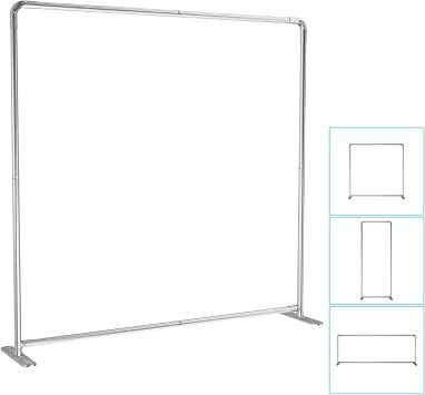 Patio Backdrops Banner Sign Poster Holder Privacy Screen Frame Stand with Base Room Drape Divider for Indoor Outdoor Stainless Steel Frame Only 5'x7.5' Projector Screen Stand, Poster Holder, Hanging Drapes, Outdoor Backdrops, Oita, Frame Stand, Backdrop Stand, Privacy Screen, Stainless Steel Frame