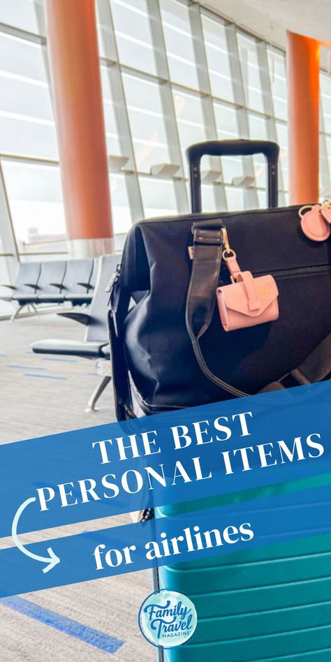 Travel hacks: If you are looking for the best personal item bag for your next flight, this post offers four of the best options. These bags offer a great combination of functionality and style regardless of what you want to pack in them. These bags are some of the best family travel items, work as personal items for most airlines, and can be a great way to save money by flying carry-on only. Traveling On A Plane, Personal Item Bag, Work Travel Bag, Best Carry On Bag, Kid Friendly Vacations, Best Travel Bags, Way To Save Money, Best Airlines, Bento Bags