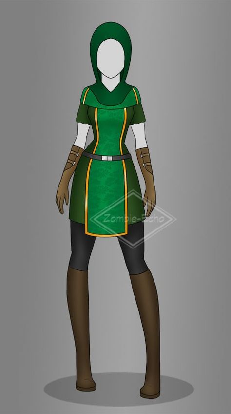 Genderbent Robin Hood. Warrior Outfit, Art Outfits, Super Hero Outfits, Drawing Anime Clothes, Hero Costumes, Fashion Design Drawings, Super Hero Costumes, Drawing Clothes, Robin Hood