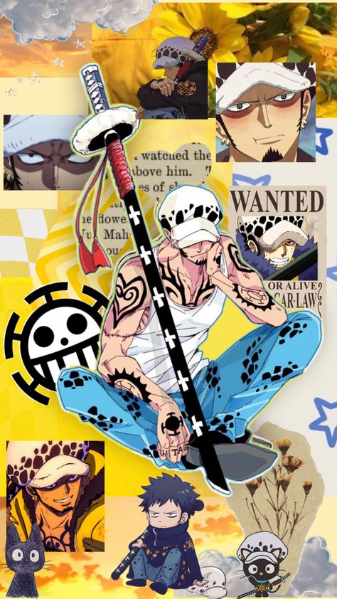 Law Wallpaper, One Peice Anime, Trafalgar Law, One Piece Drawing, Anime Couple, Simple Wallpapers, One Piece Manga, One Piece Anime, One Piece