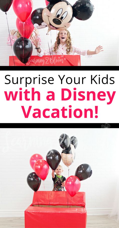 Disneyland With A Toddler, Disneyland Surprise, Disney Trip Reveal, Disney Trip Surprise, Disney Surprise, Surprise Ideas, Surprise Vacation, Disney Countdown, Trip To Disneyland