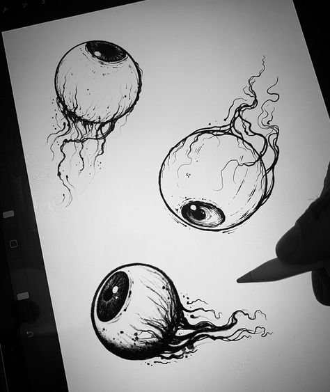 YE SEE WHAT YOU REALLY ARE... I love drawing eyeballs. Which style do you prefer? I always like to adapt and change i progress with my Eyeball Drawing Creepy Realistic, Flying Eyeball Drawing, Floating Eyeball Drawing, Eyeball Drawing Reference, Creepy Eyeball Drawing, Trippy Eyeball Tattoo, Scary Eyeball Drawing, Eyeball Anatomy Drawing, Creepy Eyeball Tattoo