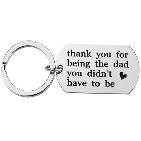 PRICES MAY VARY. 【STEP DAD GIFT】- Thank you for being the dad you didn’t have to be keychain gift for step dad. 【FATHER’S DAY GIFT】- Step dad keychain gifts for Father�’s day. Step dad Christmas Gifts. 【FREE JEWELRY BAG】- You will get a free jewelry bag. Can be given to your father as a surprising gift directly. 【STAINLESS STEEL】- Top stainless steel keychain; Never fade; Never Tarnish; Never cause any allergy. 【GIFT FOR STEP DAD】- Perfect gift for step dad to express your deep appreciation. 1.PE Christmas Gifts For Step Dad, Gifts For Stepdad, Keychain Gifts, Dad Keychain, Step Dad Gifts, Christmas Gift For Dad, Dad Gifts, Jewelry Bag, Keychain Gift