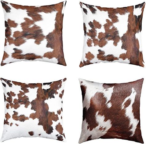 Cowhide Decor, Cowhide Cushions, Western Home, Cowhide Pillows, Faux Fur Pillow, Fur Pillow, Western Homes, Garden Pillows, Fur Throw Pillows