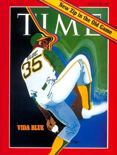 Vida Blue, Life Magazine Covers, Oakland A’s, Baseball Pitcher, Baseball Art, Sports Figures, Sf Giants, Sports Pictures, Time Magazine