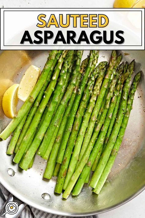 Sauteed Asparagus Sauteed Asparagus, Saute Asparagus, Asparagus Recipes Roasted, Oven Roasted Asparagus, Glazed Pork Chops, Baked Veggies, Baked Asparagus, How To Cook Asparagus, Garlic Oil