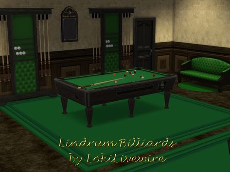 The Sims Resource - Lindrum Billiards Room Sims 4 Pool Table Cc, Pool Table Sims 4 Cc, Bloxburg Pool Table, Sims 4 Pool Table, Billard Table, Billiards Room, Pacific Heights, Sims Community, Billiard Room