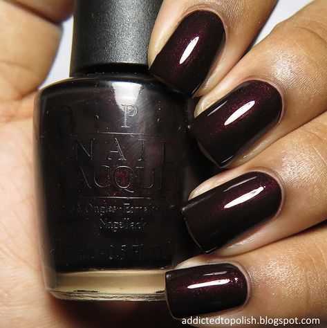 Opi Midnight In Moscow, Opi Nail Colors, Nails Brown, Opi Nail Polish, Fall Nail Colors, Opi Nails, Fabulous Nails, Manicure E Pedicure, Gorgeous Nails