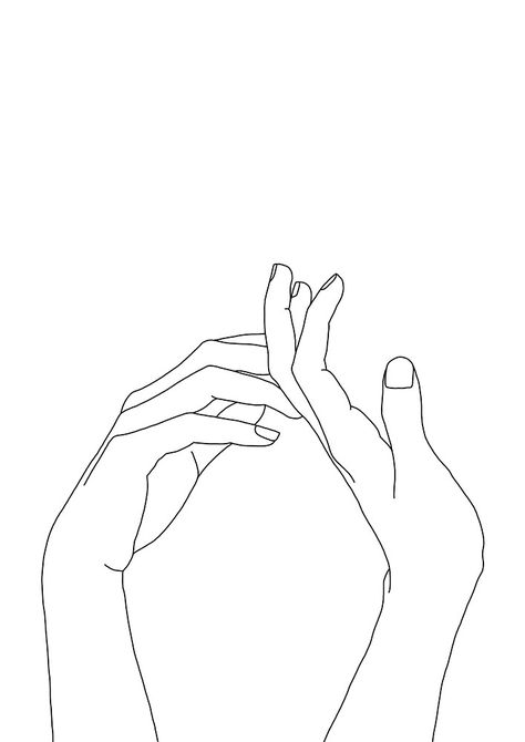 Woman's hands line drawing - Abi by TheColourStudy Hands Line Drawing, Family First Tattoo, Art Abstrait Ligne, 심플한 그림, Drawing Hands, Hand Lines, Art Sketches Doodles, Minimalist Drawing, Art Sketches Pencil