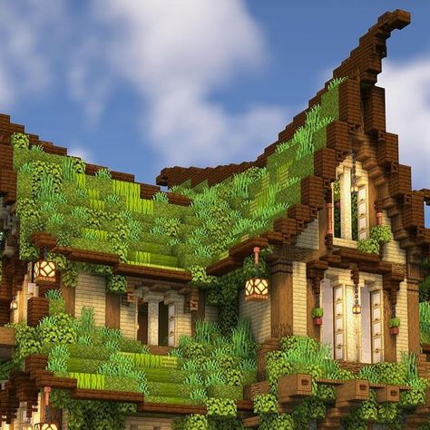 Minecraft Moss House, Minecraft Bakery, Play Bakery, Minecraft Server, Minecraft Inspiration, House Games, Amazing Minecraft, Minecraft Stuff, The Bakery