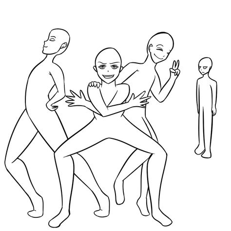 4 People Poses Drawing Funny, Friendship Dynamics Drawing 4 People, Drawings Of Friends 4 People, Draw The Squad 4 People Funny, Friendship Dynamics 4 People, Draw My Squad 4 People, 4 People Poses Drawing, Draw The Squad 4 People, Funny Bases