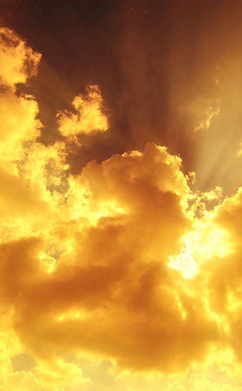 Apollo Cabin, Yellow Cloud, Gold Skies, Sun And Clouds, Yellow Sky, Sky Moon, Cloud Wallpaper, Gold Aesthetic, Orange Aesthetic