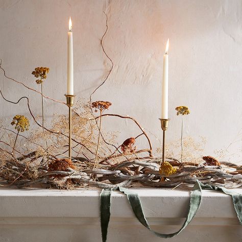 57578312_010_a 1,223×1,223 pixels Winter Tablescapes, Mantle Ideas, Christmas Decs, Dutch Masters, Vine Ring, Wood Candle, Branch Decor, Spring Event, Wood Candles