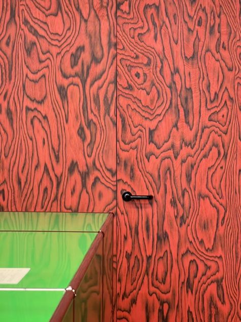 Ivar Stained, Colorful Stained Wood, Stained Plywood Walls, Color Stained Wood, Colored Plywood, Stained Plywood, Painted Plywood, Plywood Design, Plywood Interior