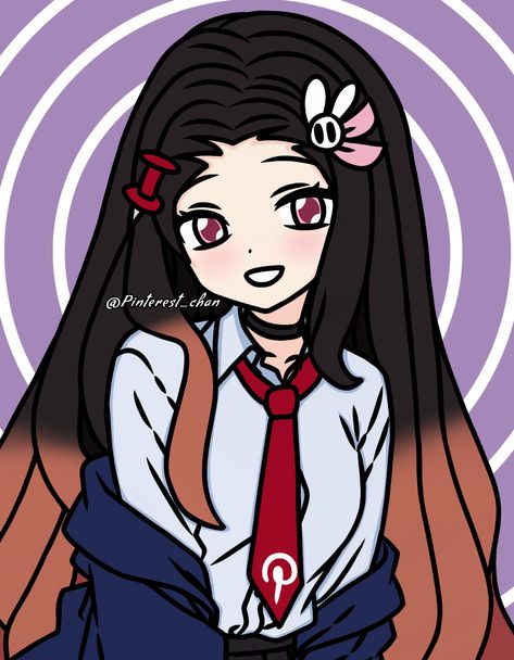 🩷📌Pinterest-chan official outfit🩷🎀|🚫Do not repost and trace my arts, without asking permission🚫 #pinterestchan #pinterest #medianonaka #medianonakapinterest #pinterestchannezuko #pinterest_chan #media_no_naka #nezukoacademy #pinterestanime 🩷 Nezuko Chan Drawing, Yan Chan Fanart, Meiruko Chan Icon, Pinterest Chan Aoi, Cneko Chan Deviantart, Ben Silbermann, Pinterest Chan, My Arts, Nezuko Kamado