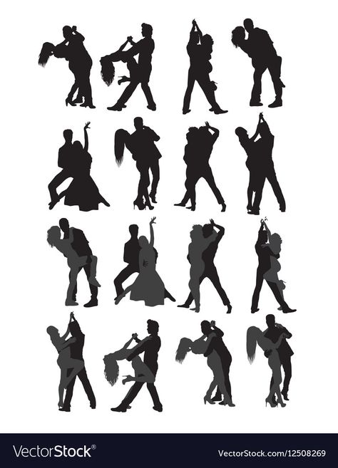 Silhouette Dancing, Dancing Couple Silhouette, Dancing Couple, Couple Dancing, Portrait Photography, Dancing, Dancer, Ballet, Drawings