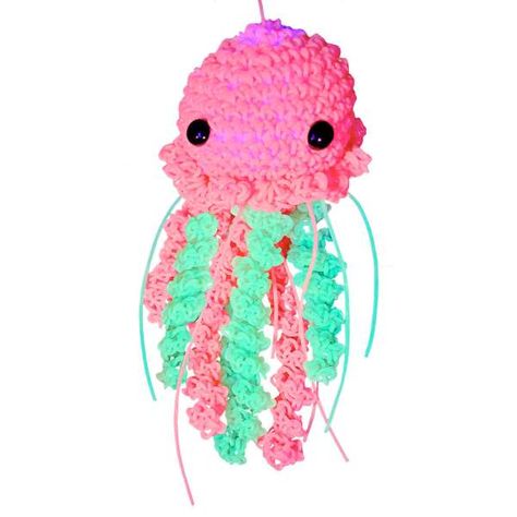 Glow in the Dark Jelly Jellyfish Pattern – Crochet Jellyfish Project, Glow In The Dark Crochet, Glow In The Dark Yarn, Bioluminescent Jellyfish, Dark Crochet, Glowing Jellyfish, Jellyfish Pattern, Rainbow Christmas Tree, Christmas Tree Advent Calendar