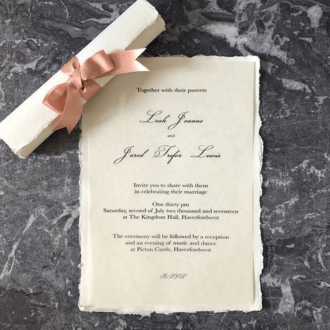 Destination Wedding Themes, Scroll Wedding Invitations, Scroll Invitation, Wedding Invitations Uk, Diy Wedding Stationery, Rose Gold Invitations, Trendy Wedding Invitations, Handmade Wedding Invitations, Invitations Diy