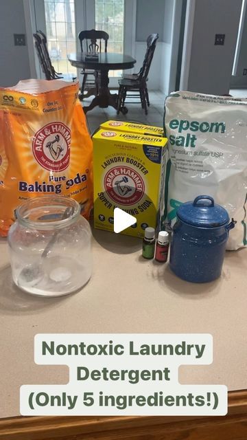 Brentlee Smith on Instagram: "Nontoxic Laundry Detergent ✨
(Link to products in bio)

UPDATED: This makes about 52 tablespoons. So that’s 52 light/normal loads and about 26 heavily soiled or large loads! This recipe can easily be doubled or tripled. Whatever you need 🤗

No Borax or soap grating• 5 Ingredients• Boy Mom Approved ✅

When I started switching out products for household cleaning that were nontoxic I knew I had to figure something out for laundry detergent. I tried for months using  different recipes until I discovered this one! No borax, no grating soap, and it’s so simple to mix up a batch! I’ve been using this for two months now and I have no need to go back to anything else ☺️

🔸1 Tbsp for regular loads and 2 for larger/heavily soiled loads

🍁 1/2 cup salt (pulls out stain Borax Cleaning Laundry, Buff City Soap Laundry Detergent Recipe, How To Use Borax In Laundry, Borax Laundry Detergent Recipes, Borax Laundry, Borax Cleaning, Laundry Soap Recipe, Diy Laundry Soap, Chemical Free Living