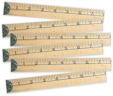 Yardstick & Meter Stick Set - Set of Six Meter Stick, Vintage Toys, Toys, Quick Saves