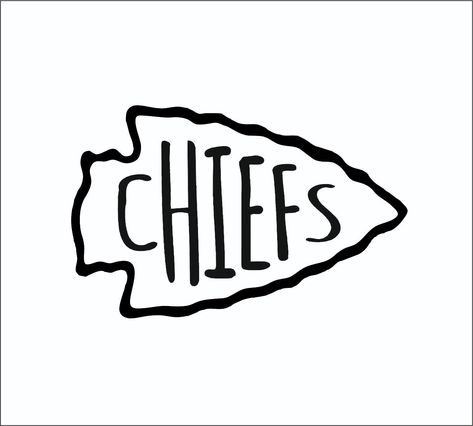 Kc Cheifs, Football Logo Design, Cricut Projects Easy, Kansas City Chiefs Shirts, Chiefs Kingdom, Kansas City Chiefs Logo, Arrow Svg, Cricut Design Studio, Chiefs Shirts