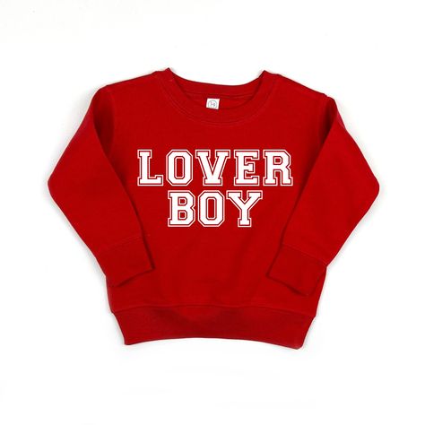 "Lover Boy (Unisex) The perfect shirt for the little (or big) LOVER BOY in your life! Visit our shop for coordinating Valentine's Day designs for your whole crew! All of our shirts are a classic unisex fit. Please refer to the size charts in the listing photos for details, or message us for assistance finding the perfect fit! Our solid color unisex tees are super soft ring-spun cotton...it's sure to be your new favorite tee (heather tees are a soft cotton-poly blend)! We use name brands like Bel Toddler Boy Valentines, Valentines 2024, Boy Valentines, Valentines Sweatshirt, Shirt For Boys, Valentines Day Shirt, Size Chart For Kids, Valentine Shirt, Valentine T Shirts