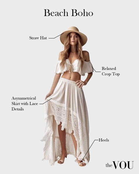 Boho Chic Beach Outfit, Bohemian Beach Outfit, Boho Inspired Outfits Bohemian Style, Boho Style Aesthetic, Bohemian Fashion Style, Boho Fashion Style, Beach Boho Outfit, Boho Style Outfits Bohemian, Outfit Boho Chic