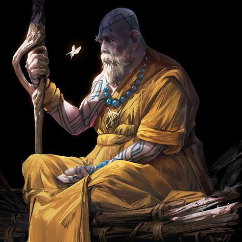 ArtStation - monk, Heri Irawan Monk Drawing, Old Monk, Heroic Fantasy, Martial Artists, Dnd Art, Dungeons And Dragons Homebrew, Fantasy Rpg, Medieval Fantasy, Cthulhu