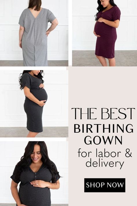 Labor And Delivery Gown, Labour And Delivery, Delivery Hospital Gown, Birthing Gown, Delivery Hospital, Hospital Gowns, Gown Sewing Pattern, Hospital Bag Essentials, Delivery Gown