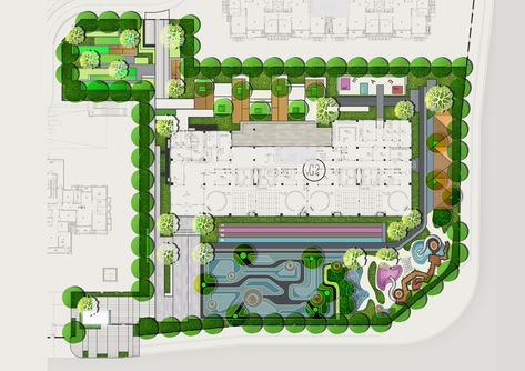 Landscape Design #Primary School Design # Wacom Cintiq Design_ (Arch. M_Oplado - 2017 Metrostudio) School Landscape Design Plan, School Site Plan, School Master Plan, Primary School Landscape Design, Grading Plan Landscape Architecture, Primary School Plan Architecture Concept, University Landscape Design Master Plan, Site Plan Rendering, Site Plan Design