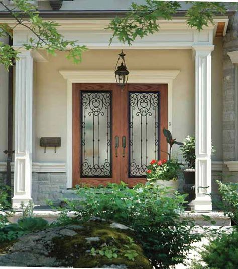 Wrought iron front door