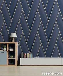 Room using M34801 Gold Geometric Wallpaper, Gold Metallic Wallpaper, Tapete Gold, Herringbone Wallpaper, View Wallpaper, Plain Wallpaper, Trellis Design, Metallic Wallpaper, Gold Wallpaper