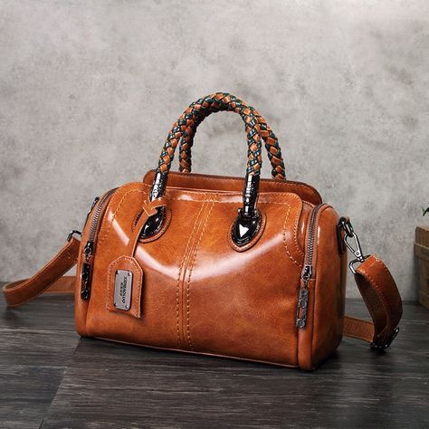 Genuine leather handbags totes