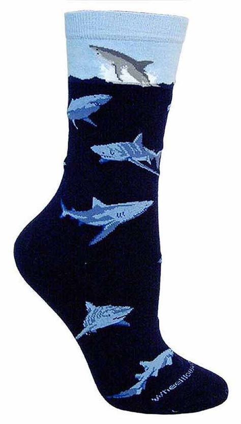 Shark Woman, Save Sharks, Shark Board, Shark Things, Shark Clothes, Jaws 1975, Shark Stuff, Shark Socks, Shark Bait