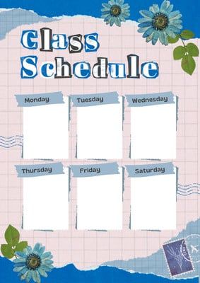 Blue Aesthetic Scrapbook Class Schedule Canva Template Aesthetic Scrapbook, Blue Scrapbook, Schedule Templates, Class Schedule, Document Templates, Blue Aesthetic, Canva Template, Canvas, Blue