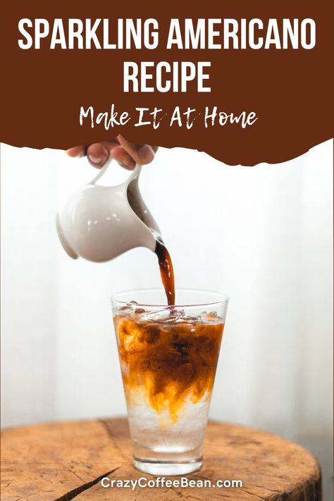 Sparkling Americano Recipe Sparkling Coffee, Expresso Recipes, Americano Recipe, Spring Drinks, Amish Sugar Cookies, Kids Drinks, Espresso Recipes, Espresso At Home, Americano Coffee