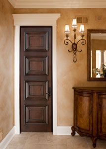 Interior Custom Primavera Wood Door - Single - Solid Wood Primavera Brown Interior Doors, Traditional Interior Doors, Mahogany Entry Doors, Mahogany Wood Doors, Pintu Interior, Solid Wood Entry Doors, Solid Wood Front Door, Custom Interior Doors, Solid Wood Interior Door