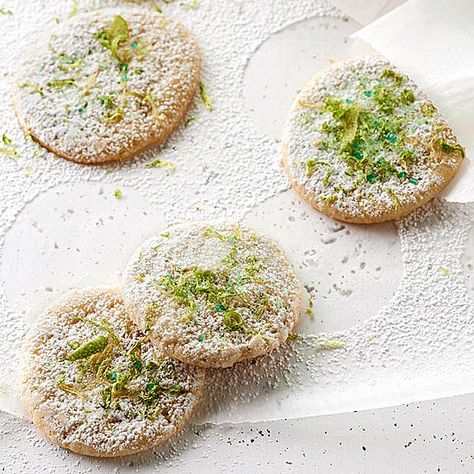 Lime and Ginger Chewies Chewies Recipe, Basic Cupcake Recipe, Plain Sugar Cookies, Lime Cookies, Lime Peel, Chewy Sugar Cookies, St Paddys, Summer Dessert Recipes, Chewy Cookie