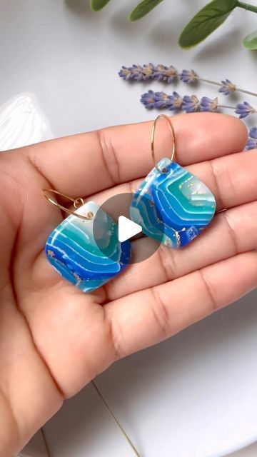 Polymer Clay Embroidery, Clay Techniques, Homemade Clay, Fimo Jewelry, Marbled Clay, Diy Earrings Polymer Clay, Polymer Clay Jewelry Tutorials, Polymer Earrings, Polymer Clay Diy