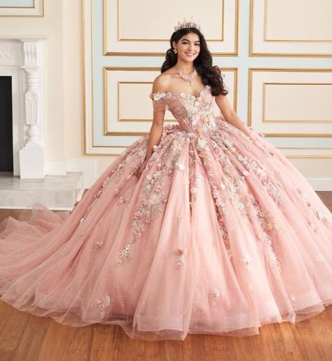 Princesa Quinceanera Dresses | Princesa by Ariana Vara - PR30175 | Princesa by Ariana Vara Aurora Quince, Baby Pink Quinceanera Dresses, Pink Quinceanera Dress, Cotillion Dresses, Pink Quinceanera, Arab Dress, Quinceanera Pink, Quinceañera Ideas, Pink Quince